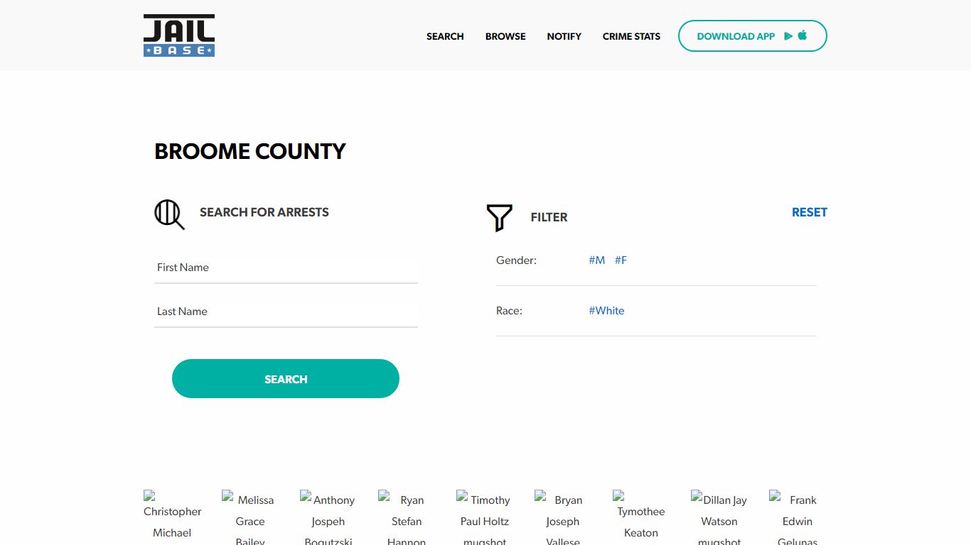 Broome County Jail Inmate Search and Mugshots | JailBase